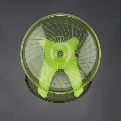 Hamster Wheel Flying Saucer Silent Exercise Wheel Running Wheel for Hamsters, Gerbils, Mice and Other Small Pets, Silent Hamster Running Wheel (Green)
