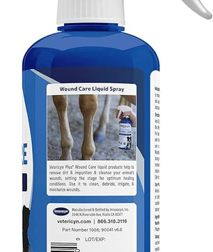 Vetericyn Plus Dog Wound Care Spray | Healing Aid and Skin Repair, Clean Wounds, Relieve Dog Skin Allergies, Safe for All Animals. 16 ounces