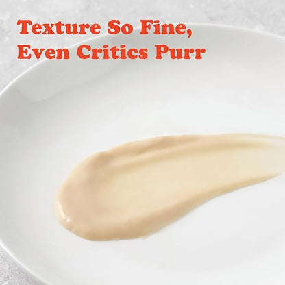 Squeezable Cat Treats, Lickable Puree, Grain-Free, 96 Tubes, Tuna Salmon Chicken, 0.5oz Each Tube