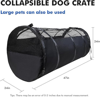 Pet Tube Soft Sied Dog Carries,Extra Long Cat Tunnel for Cars, Outsidet Enclosures Playpen Tunnel Catio for Long Distance Travel Road Trip