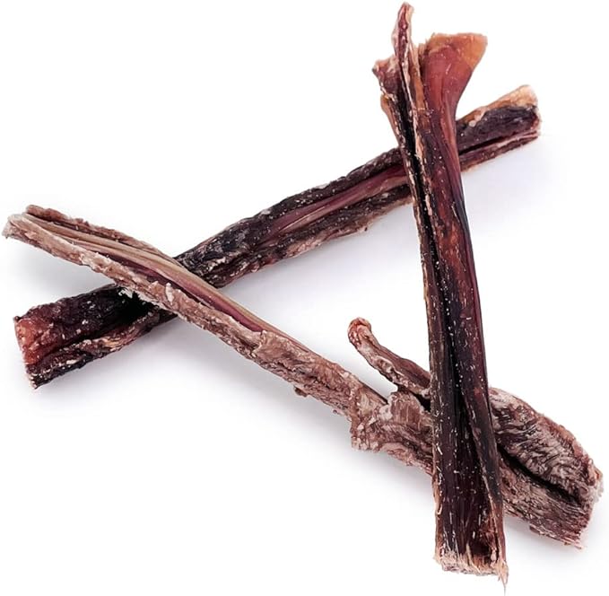 ValueBull Beef Jerky Gullet Sticks, Premium Dog Chews, 6 Inch, 200 Count Bulk Pack - Natural Collagen, Glucosamine & Chondroitin for Joint Health, Single-Ingredient Beef Esophagus