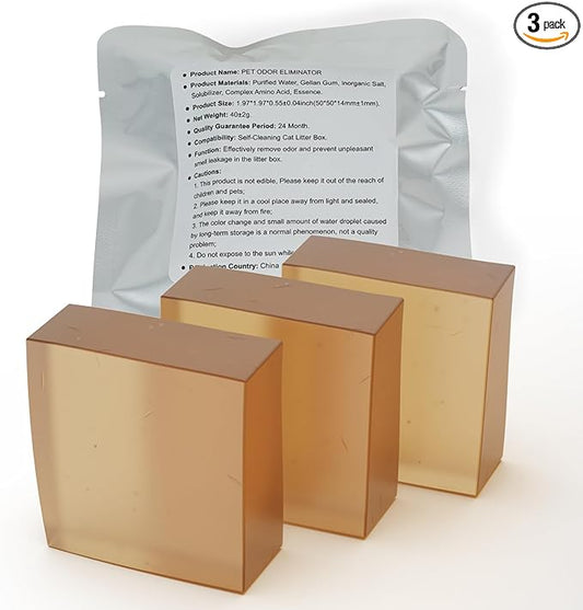 Smelling Fresh with N50 Odor Eliminator Exclusive for Pura Max Automatic Self-Cleaning Cat Litter Box - Cat Toilet Odor Control, Deodorant Aromatherapy Paste (3 Pack)