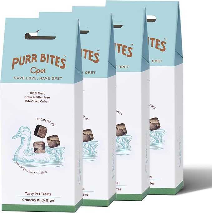 OPET Freeze Dried Cat & Dog Treats,Single Ingredient High Protein Grain Free Crunchy Cat Treats，Healthy Training Treats(6.36oz)