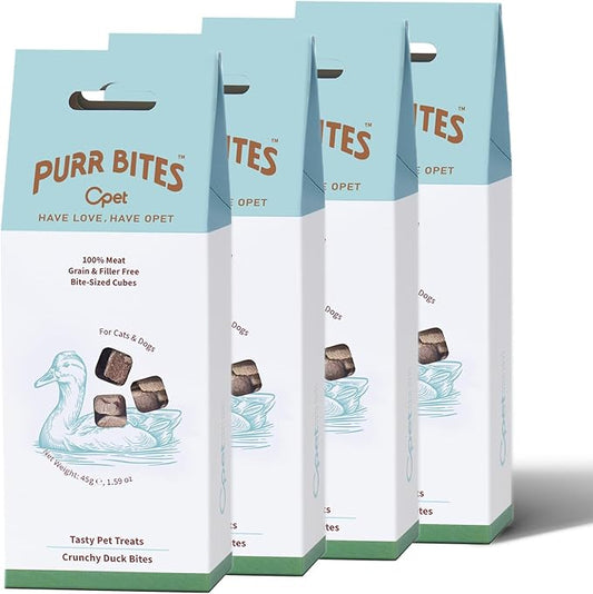 OPET Freeze Dried Cat & Dog Treats,Single Ingredient High Protein Grain Free Crunchy Cat Treats，Healthy Training Treats(6.36oz)