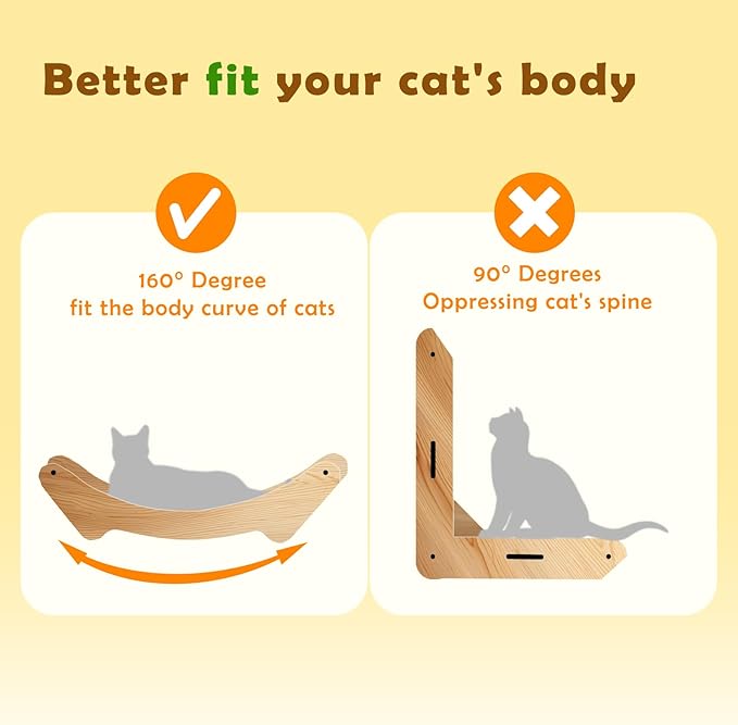 Sisal Cat Scratcher Bed for Indoor Small Medium Large Cat Hammock Lounge Scratching Post Board Wooden Perch Furniture