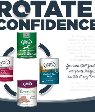 NutriSource Harvest Selects Northern Feast Dog Cans, Premium Wet Dog Food, 12.3 Ounce (Pack of 12)