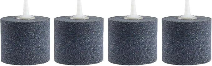 AQUANEAT Aquarium Air Stones 2x2 inch 4 Pack, Aerator Bubble Diffuser, Air Pump Accessories for Hydroponic, Pond, Aquarium Fish Tank