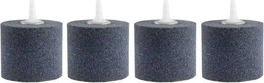 AQUANEAT Aquarium Air Stones 2x2 inch 4 Pack, Aerator Bubble Diffuser, Air Pump Accessories for Hydroponic, Pond, Aquarium Fish Tank