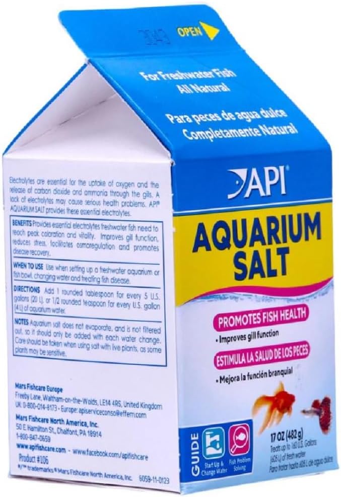 API AQUARIUM SALT Freshwater Aquarium Salt 17-Ounce Box