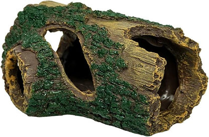 Resin Reptile Hideout Aquarium Decor Cave Shelter for Reptiles Fish Tank Ornament Safe Non Toxic for Lizards Snakes Fish Turtles Amphibians Terrarium Aquarium Accessories