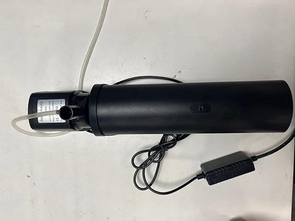 600GPH UV Aquarium Filter for 75-300 Gal Tank, Large Fish Turtle Tank Green Water Clean Machine Submersible Canister Filter Powerful Pump Pond Filter for Saltwater Freshwater Crystal Green Killing