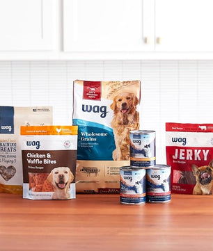 Amazon Brand - Wag Adult Premium Nutrition Dry Dog Food, Supports Stomach and Skin Health, Beef and Brown Rice, 30 lb Bag
