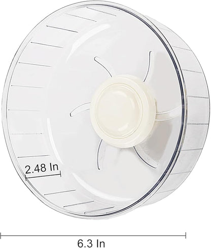 Super-Silent Hamster Exercise Wheel - Hamster Toys Cages Accessories 6.3 Inch Running Spinner Quite Runner for Small Animal Pet Gerbil Dwarf Hedgehog Rat Mouse Mice