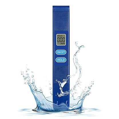TDS Meter Digital Water Tester - 0-9990ppm High-Precision Water Quality Tester, 2s Fast Detection, LCD Display, Portable Design for Drinking Water & Outdoor Use