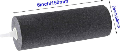 AQUANEAT Aquarium Air Stones 6x2 inch 2 Pack, Large Airstone, Aerator Bubble Diffuser, Air Pump Accessories for Aquariums, Hydroponic, Ponds and Fish Tanks