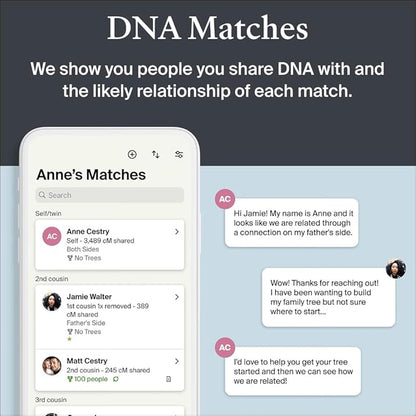 AncestryDNA Genetic Test Kit: Personalized Genetic Results, DNA Ethnicity Test, Origins & Ethnicities, Complete DNA Test