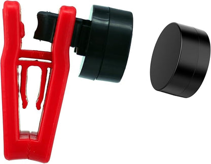 Magnetic Seaweed Feeding Clips Automatic Fish Feeder Saltwater Aquarium Tank Accessories Algae Magnet Sea Veggie Feeder for Fish and Aquatic Pets up to 0.6-inch Glass (red)