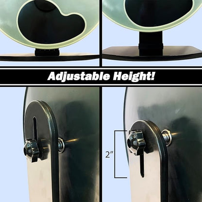 Silent Runner- 9" Regular - Exercise Wheel + Stand + Cage Attachment (Glow in The Dark)