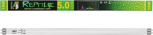 LUCKY HERP 24inch 18W T8 UVB 5.0 Reptile Light, UVA UVB Bulb, Fluorescent Lamp for Reptiles Amphibian