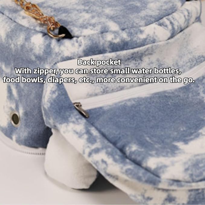 Sugar Glider Travel Pouch Gerbil Hedgehog Portable Travel Carrier Outdoor Hangbag Grey Squirrel Rat Carrier for Small Animal (Grey,Blue,Large)