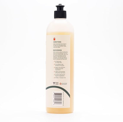 Pets - Fragrance Free Shampoudle, 16oz, Moisturizing and Gentle Natural pet Shampoo with Aloe, Coconut, and Oatmeal