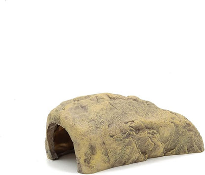 JIHAQUA Reptile Rock Reptile Hide Cave Hideout Terrarium Habitat Decor Ornament Shelter (Style A)