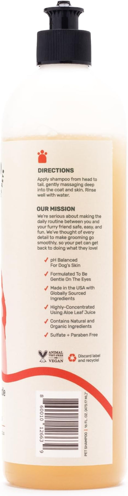 Pets - Revitalizing 2-1 Shampoudle, 16oz, Moisturizing and Gentle All Natural pet Shampoo with Spearmint, Cedarwood, Eucalyptus, and Oatmeal