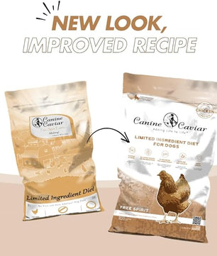 Canine Caviar - Free Spirit: Chicken & Pearl Millet Alkaline Dry Dog Food, Limited Ingredients, Gluten-Free, Based on Science & Research, Veterinary Alternative Diet (22 Pound Bag)