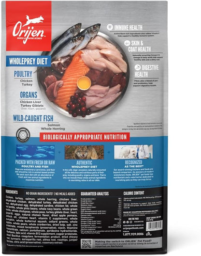 ORIJEN Grain Free High Protein Dry Dog Food Original Recipe 13lb Bag