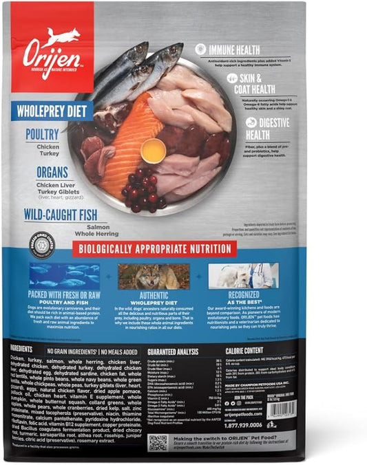 ORIJEN Grain Free High Protein Dry Dog Food Original Recipe 13lb Bag