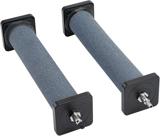 Pawfly Aquarium 8 Inch Air Stone Cylinder for Larger Air Pump Bubble Diffuser Release Tool for Outdoor Pond Garden Circulation System and Large Fish Tanks, 2 Pack