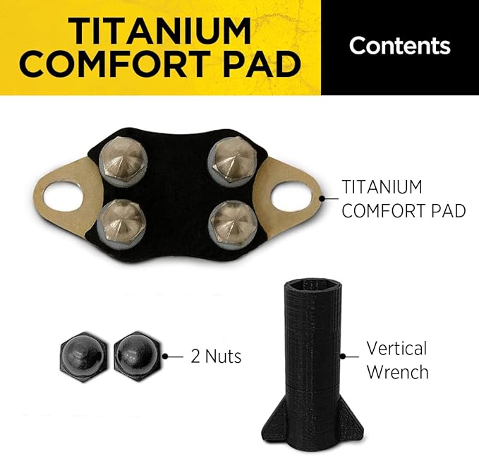 Dogtra Titanium Comfort Pad Contact Points – Female – Low-Profile for Sensitive Skin – E-Collar for Dogs Training Collar – Fits Most (Not X Series, 200iQ, PATHFINDER2, Fence, Smart NoBark)