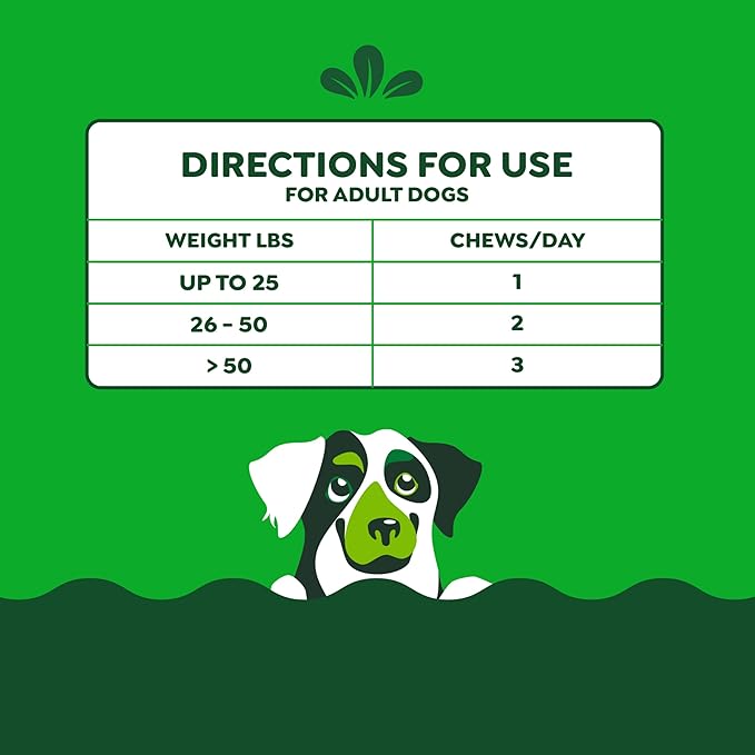 Greenies Supplements Calming Chews for Dogs Chicken Flavor, 7.3 oz. Container of 40 ct.