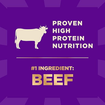Wellness CORE+ (Formerly RawRev) Dry Dog Food with Freeze Dried Pieces, Wholesome Grains, High Protein, Natural, Beef & Barley Recipe, (4-Pound Bag)