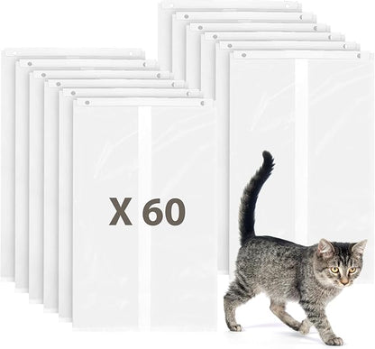 60 Pack Cat Litter Bags for PetSnowy Snow+ Cat Litter Box, Heavy Duty Tear and Leak Resistant Litters Bag, Self-Sealing Waste Drawer Liner Bags for PetSnowy (60)