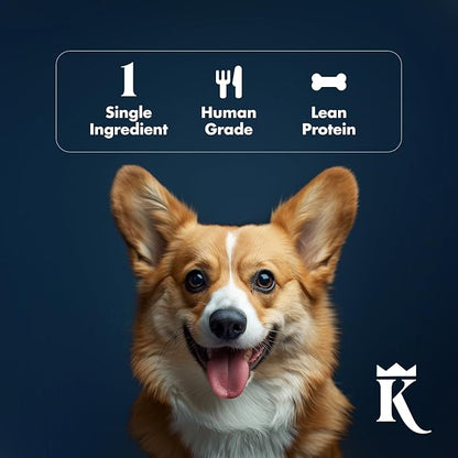 King Lou Pets Duck Jerky Treats – Single Ingredient Dehydrated Duck Breast – USA Made Cat & Dog Snack – High Protein Pet Treat – 1 lb (Prior to Freeze-Drying)