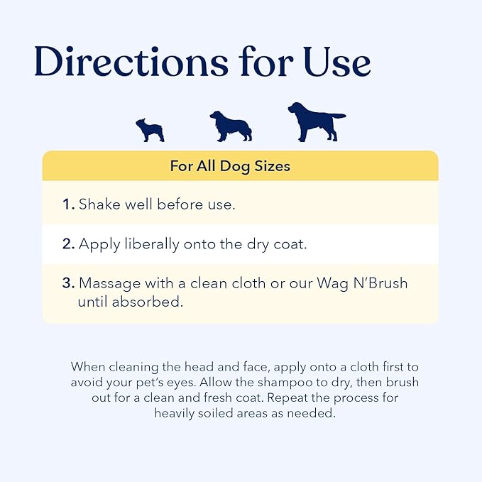 Honest Paws Dog Dry Shampoo - Waterless No Rinse Spray Formula Reducing Itch Cleanse Hydrate Nourish Dry Skin and Smelly Coat Help Decrease Odor Shedding and Allergies - Mandarin & Berry - 8 oz