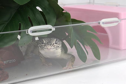 Snake Hide, Leopard Gecko Tank Accessories for Reptile Ball Python Crested Gecko Lizard Bearded Dragon - PinkHideM