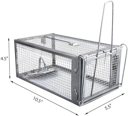 Gingbau Chipmunk Trap Humane Live Mouse Rat Cage Trap - Small
