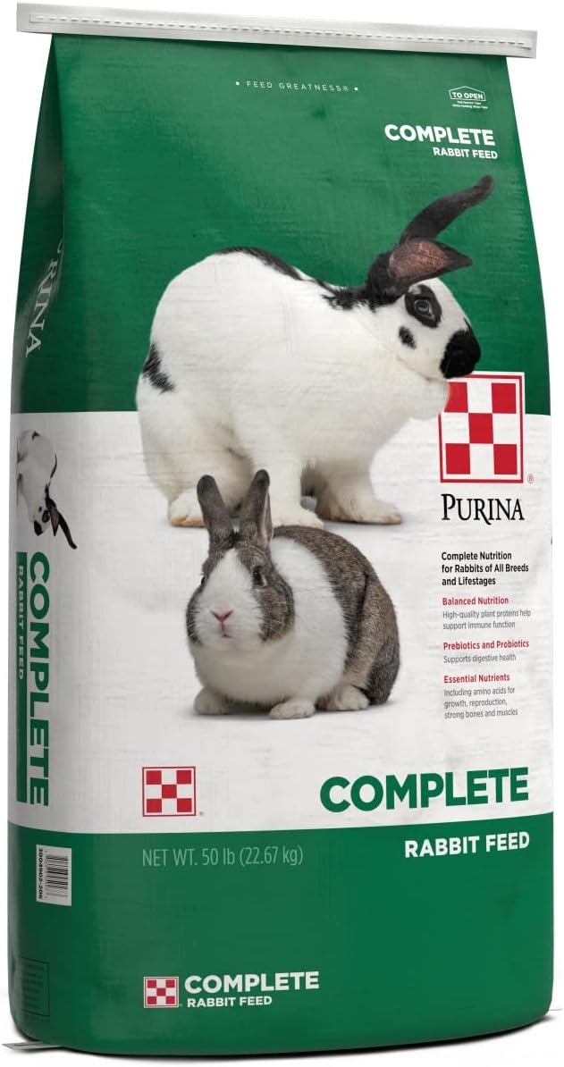 Purina | Rabbit Food Complete Pellets | 50 Pound (50 lb) Bag