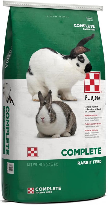 Purina | Rabbit Food Complete Pellets | 50 Pound (50 lb) Bag