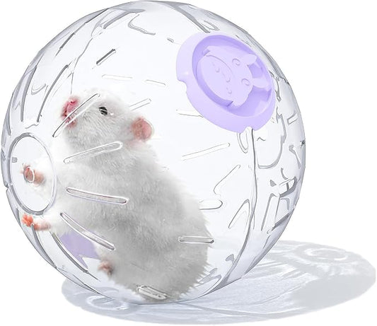 5.9 inch Hamster Ball, Exercise Toys, Running Ball, Clear Plastic Balls, Large Space, Easy to Clean, Hamster Cage Accessories, for Small Hamsters, Syrian Dwarf Hamster, Purple