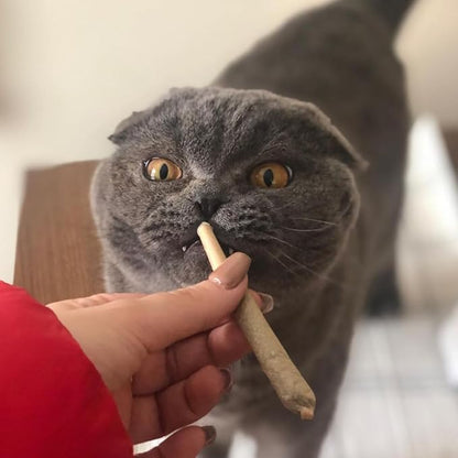 Meowijuana | King Size Catnip Joints | Organic | Dried Premium Ground Catnip | High Potency | Grown in North America | Feline and Cat Lover Approved