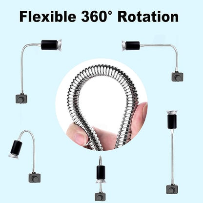 Reptile Heat Lamp, UVA UVB Light for Aquarium Turtle Tank, with 2 * 50w Basking Bulb and 360° Swivel Clamp Stand for Tortoise, Snake, Frog, Lizard, Cockatoo, Chameleon. Halogen, Yellow Light