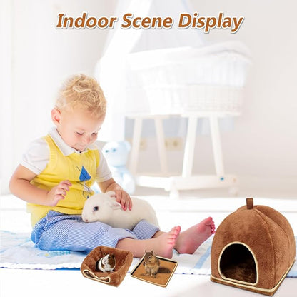 Guinea Pig Hideout.Guinea Pig Bed.Bunny Bed.Bunny&Rabbit Hideout.Guinea Pig Cage Accessories for Guinea Pig House.Ferret&Chinchilla Bed and Rabbit House.Guinea Pig Hut.