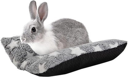 Amakunft Rabbit Bed Pad – Washable Plush Cushion for Guinea Pig, Bunny, Ferret, Chinchilla, Hedgehog, Small Animals, Soft Snuggle Sleeping Mat, Pet Bed Pad for Indoor Cage, Cozy & Easy to Clean