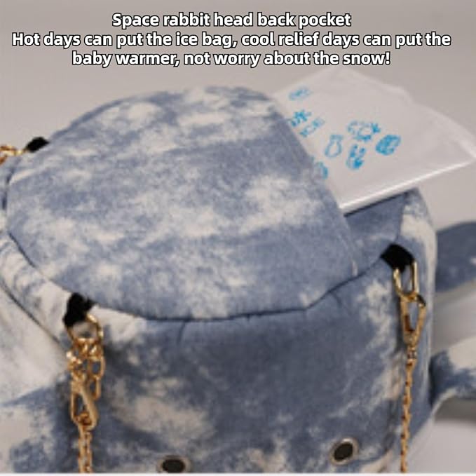 Sugar Glider Travel Pouch Gerbil Hedgehog Portable Travel Carrier Outdoor Hangbag Grey Squirrel Rat Carrier for Small Animal (Grey,Blue,Large)