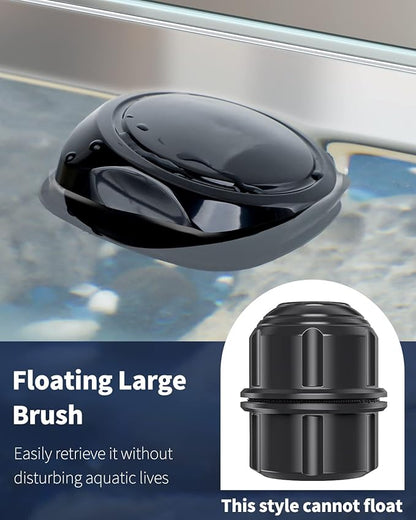 Pawfly Aquarium Magnetic Brush for Glass Fish Tanks 1.5 & 1.8 Inch Stain Scrubber Pads Cleaning Tool for 10-30 Gallon Fresh & Marine Aquariums, 2 Pack