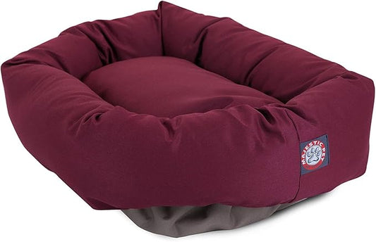 Majestic Pet 32 inch Burgundy Bagel Dog Bed Products