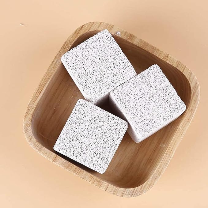 Hamiledyi Hamster Chew Toy Lava Teeth Grinding Square Stone for Hamsters Chinchillas and Rabbits Mineral Stone Calcium Chew Toy for Small Animal(Pack of 10)